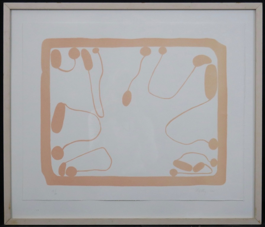 Hans Hovy: Litho, Floating- Ingelijst verkocht voor € 50!