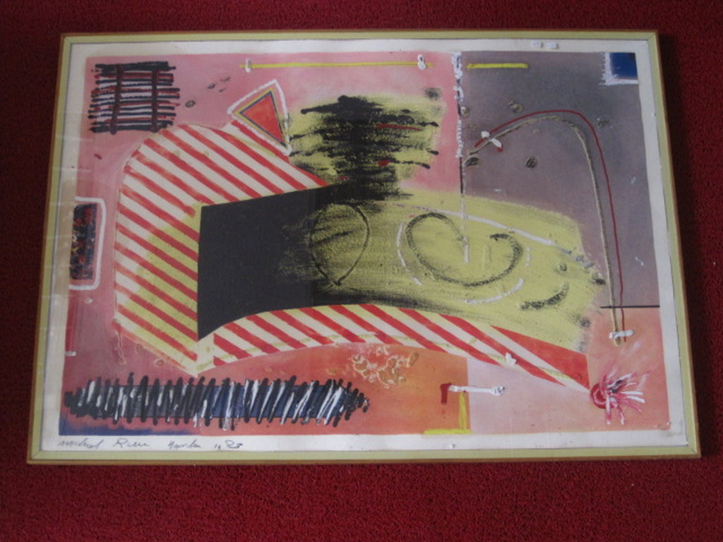 Heftig werk van Michael Rieu (Haarlem1953- ) gemengde techniek "abstract" 1983 kopen? Bied vanaf 1!