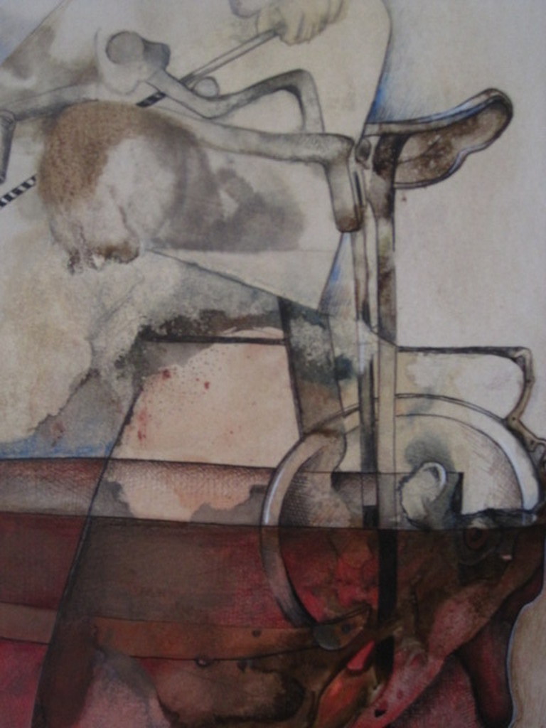 Meesterlijk gedetailleerd groot Aquarel "Rindana" van Georg Hadeler (1939-)  kopen? Bied vanaf 1!