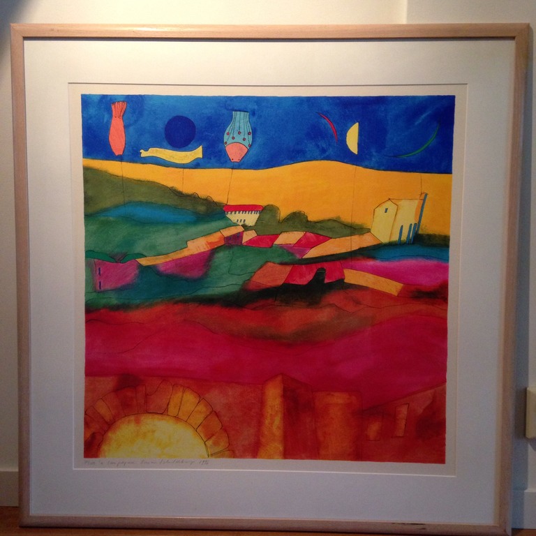 Susan Schildkamp - La Campagna. Gemengde techniek. Ingelijst. kopen? Bied vanaf 90!