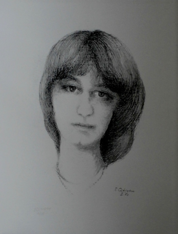 Paul Citroen - litho: Dame - 1976 verkocht voor € 100!