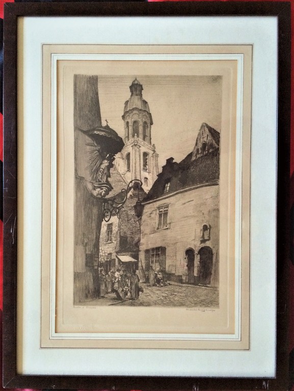 Charles Swyncop 1895 - 1970 oude straatje in Antwerpen kopen? Bied vanaf 20!