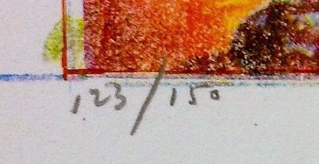 Ton Leenarts: kleurenlitho, zonder titel kopen? Bied vanaf 70!