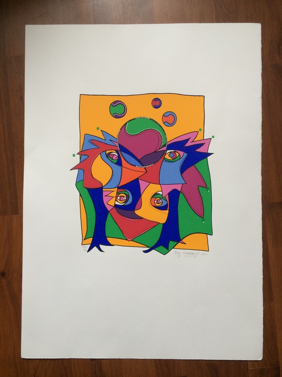Marianne Y. Naerebout, gesigneerde kleurenlitho uit 2001 kopen? Bied vanaf 89!