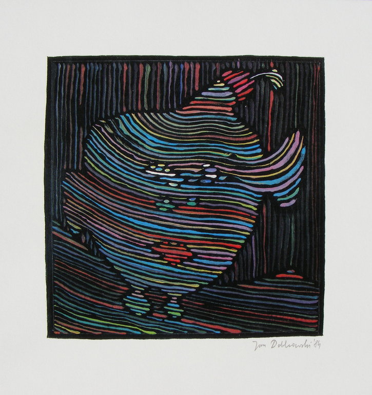 Jan Dobkowski, grafiek, "Motiv III", 1984 kopen? Bied vanaf 25!