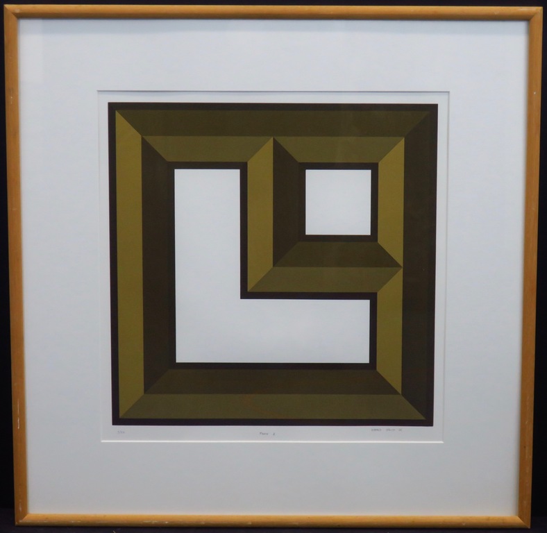 Harald Vlugt: Zeefdruk, Frame 1 -Ingelijst verkocht voor € 60!