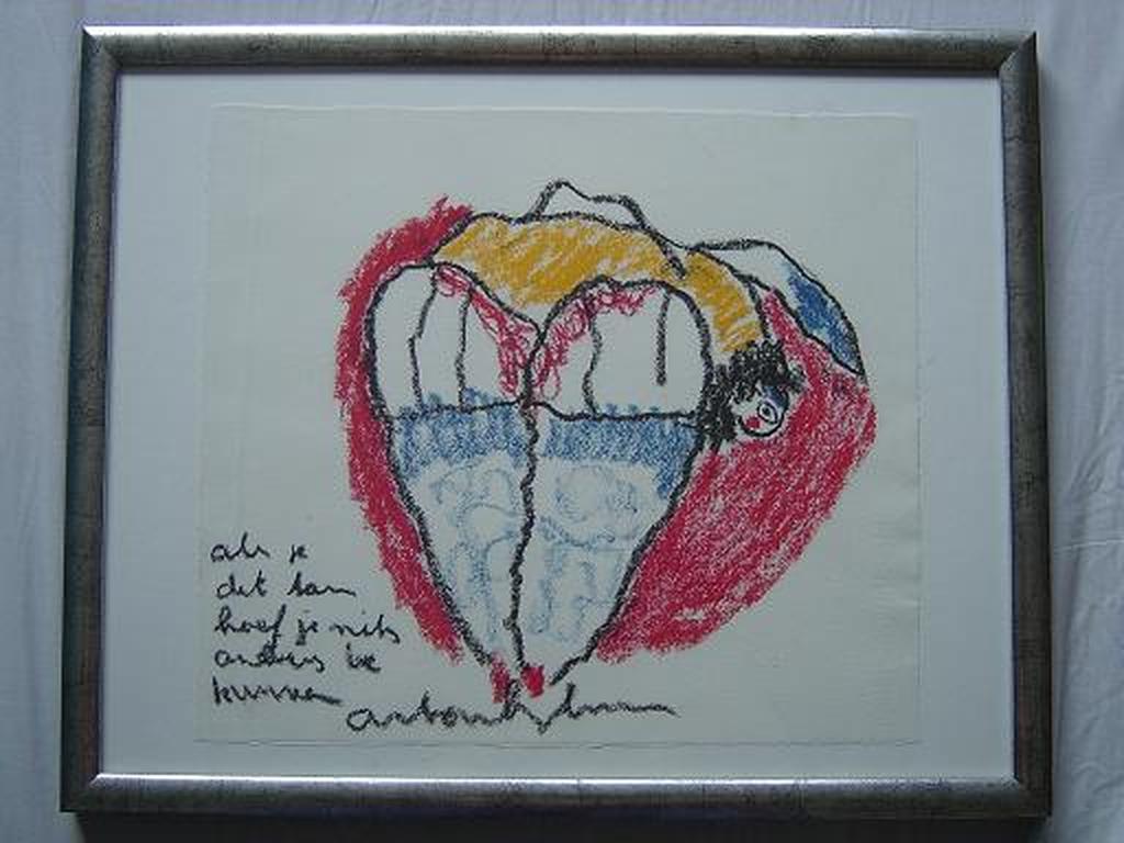 Origineel Werk Anton Heyboer  verkocht voor € 275!