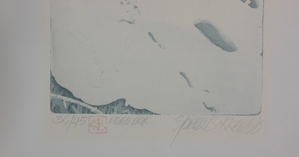 Sjoerd Bakker: Ets, Sneeuw met slipper kopen? Bied vanaf 1!