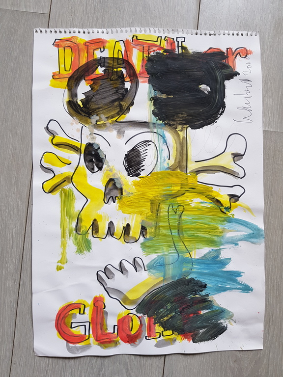 Peter Klashorst - origineel werk - serie Mickey Mouse i.c.m. serie Dagobert Duck kopen? Bied vanaf 1!