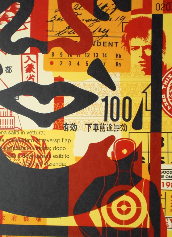 AcheterShepard Fairey (OBEY) - Face Collage III - offset - handgesigneerd? Enchérissez de 89!