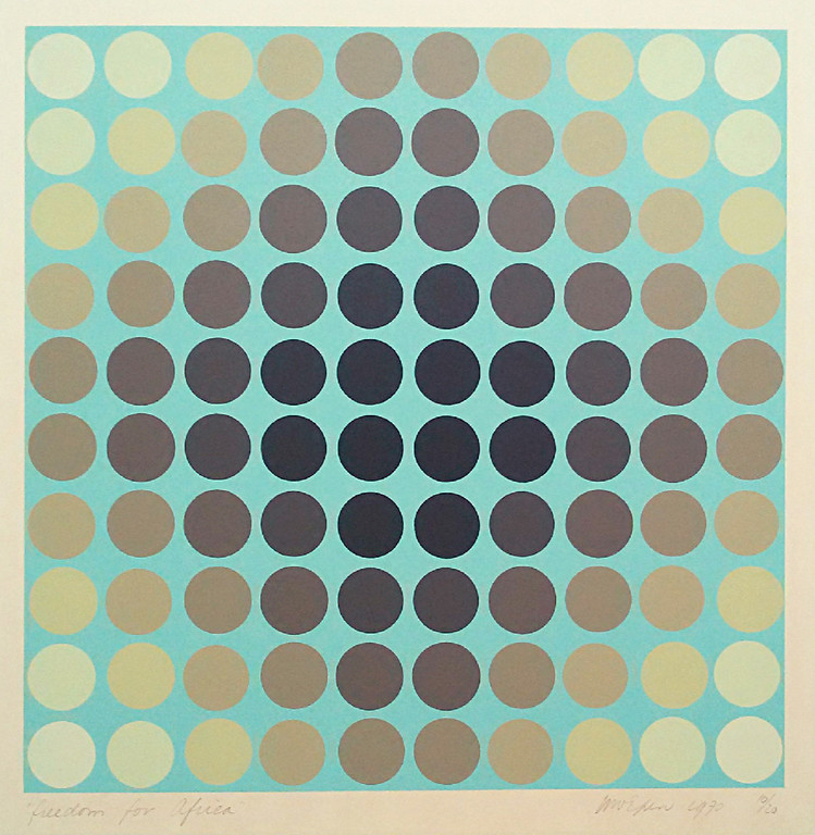 Marijke van Epen - Freedom for Africa, zeefdruk verkocht voor € 70!