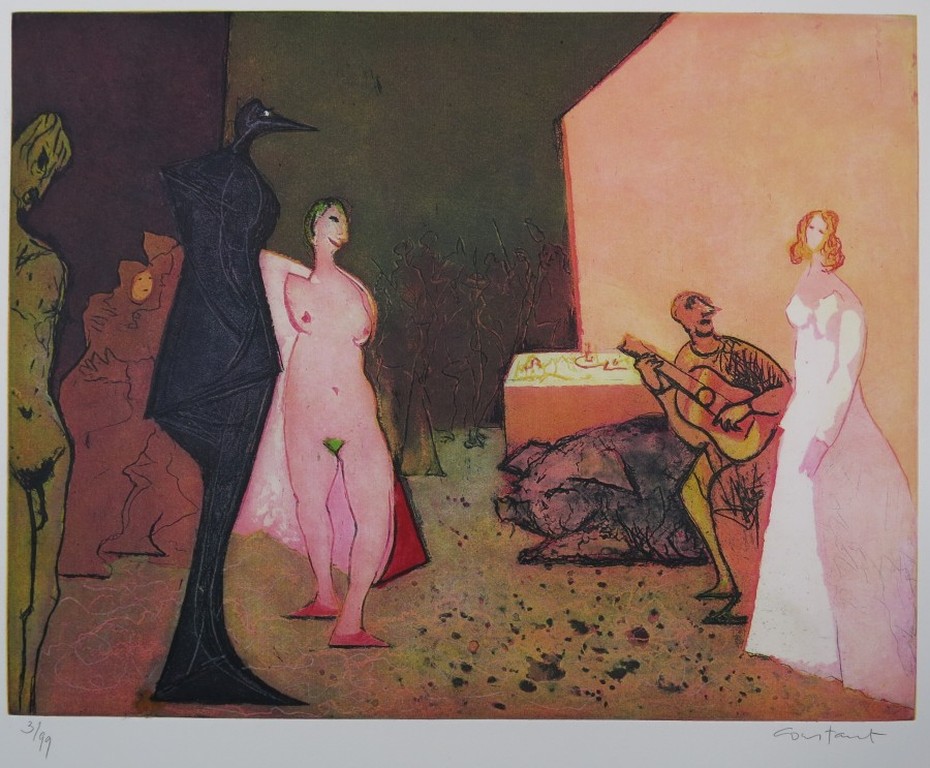 Constant: Ets en Aquatint, De bekering van Venus verkocht voor € 1500!