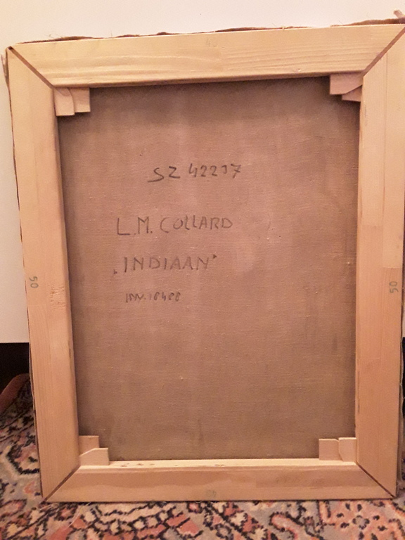 Leo Collard - Leo Collard,indiaan,olie op doek kopen? Bied vanaf 1!