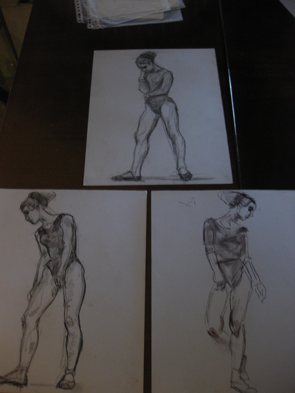 3x tekening Jan Visser - Rotterdam (1897-1968) kopen? Bied vanaf 1!