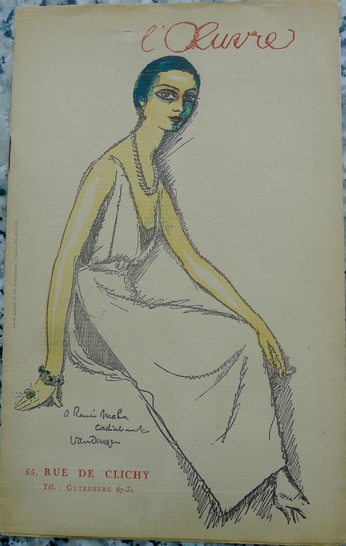 Kees van Dongen,L'oeuvre,programmaboekje met lithografie op omslag,1922 kopen? Bied vanaf 150!