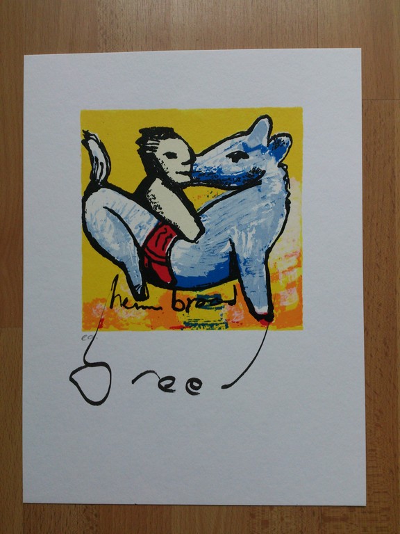 Herman Brood, zeefdruk, Horse Power kopen? Bied vanaf 50!