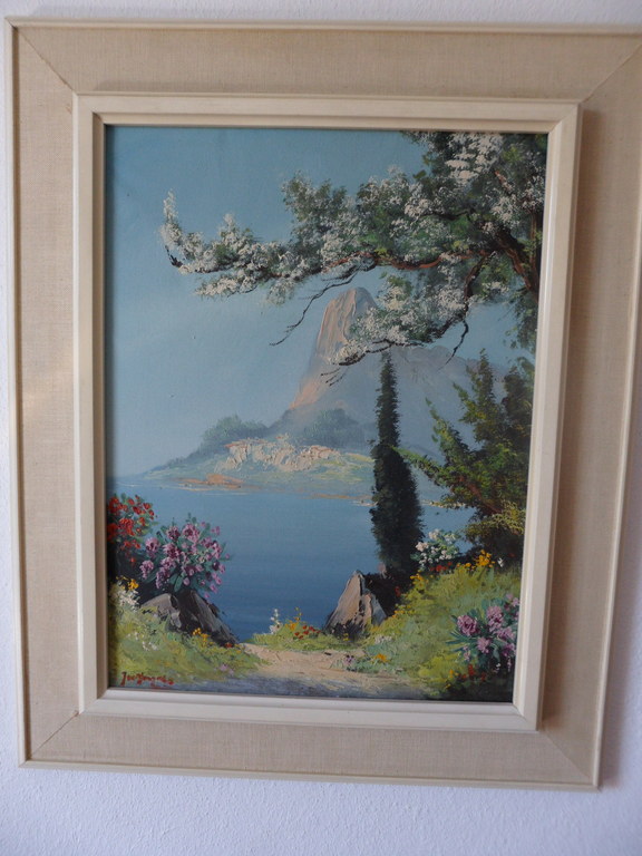 Niet of onleesbaar gesigneerd - Kunstenaar Onbekend: Olie op doek, Landschap. kopen? Bied vanaf 10!