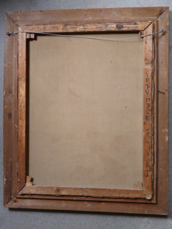 Germ de Jong - olieverf - De versierde wijtasch kopen? Bied vanaf 450!