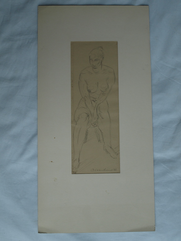 Cephas Stauthamer : Tekening , Naakt op stoel – Gesigneerd – 1966 kopen? Bied vanaf 1!