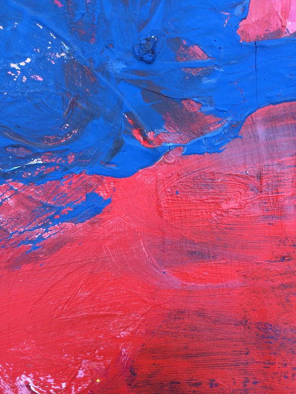 Peter Klashorst: Untitled (Blue Red and Purple) - ca. 1985 kopen? Bied vanaf 225!