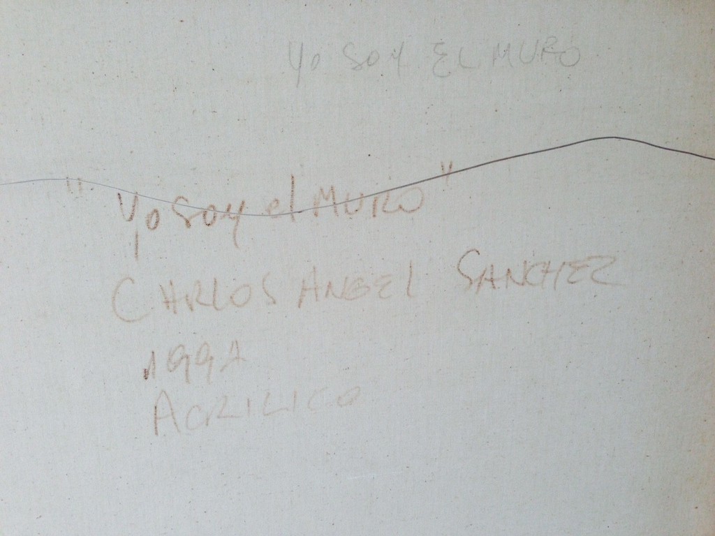 2 luik Yo Soy el Muro, acryl  op doek kopen? Bied vanaf 80!