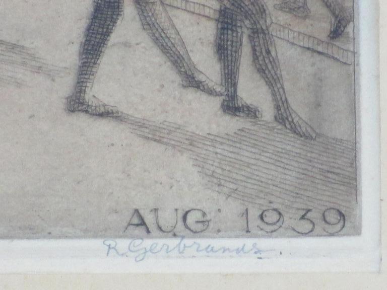 Roelof Gerbrands, Feestdag in Haarlem, Kleurets 1939 kopen? Bied vanaf 60!
