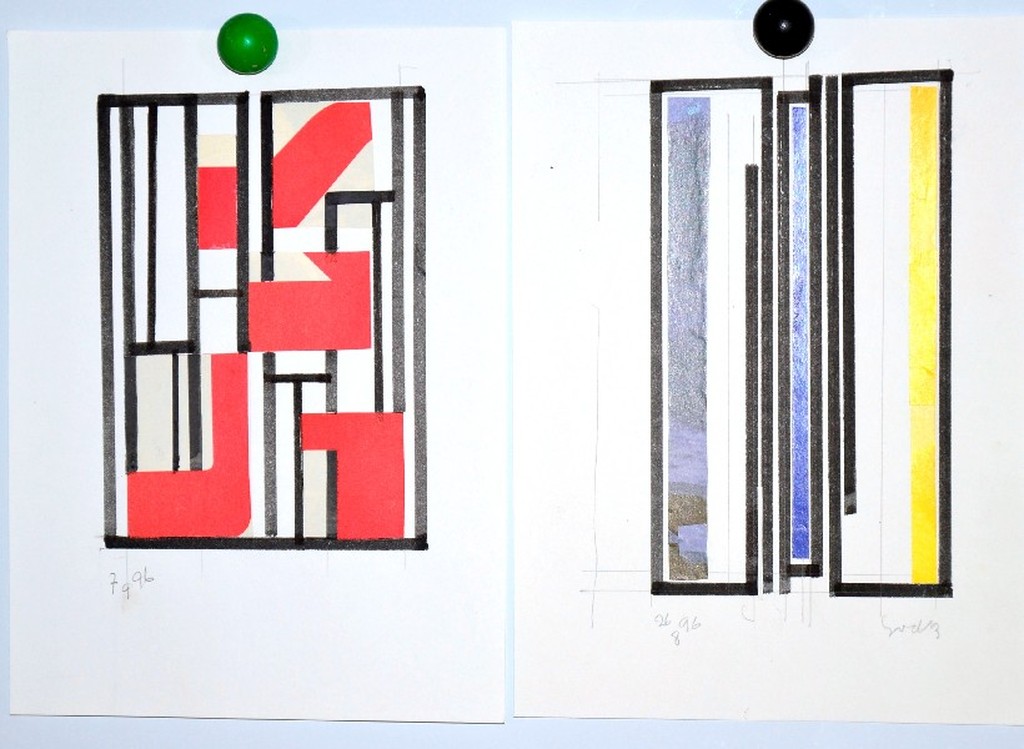 Siep van den Berg: 2 Collages.  kopen? Bied vanaf 100!