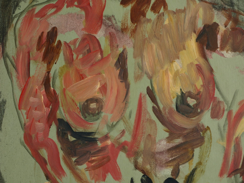 Onduidelijke signaturen : Acrylverf op doek , NAAKTE VROUW – 2000 kopen? Bied vanaf 50!