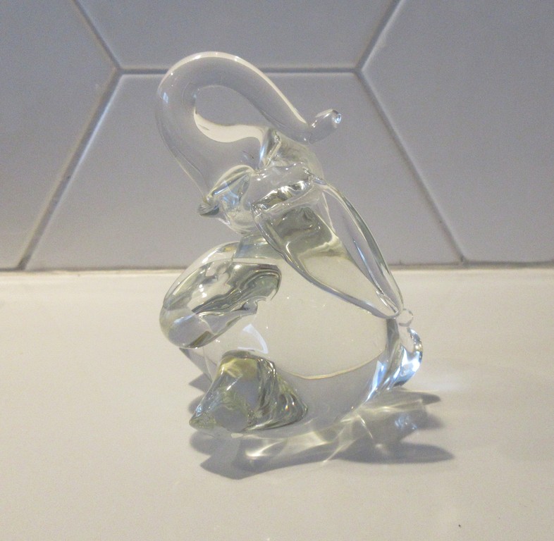 Pfeiffer Glas - Kristallen presse papier van een zittend olifantje kopen? Bied vanaf 15!