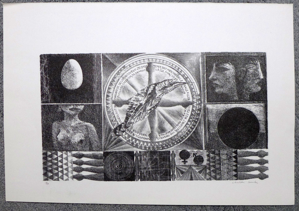 Charles Donker - Charles Donker, litho uit 1967 voor de Luis. titel: mensen dieren dingen. kopen? Bied vanaf 150!