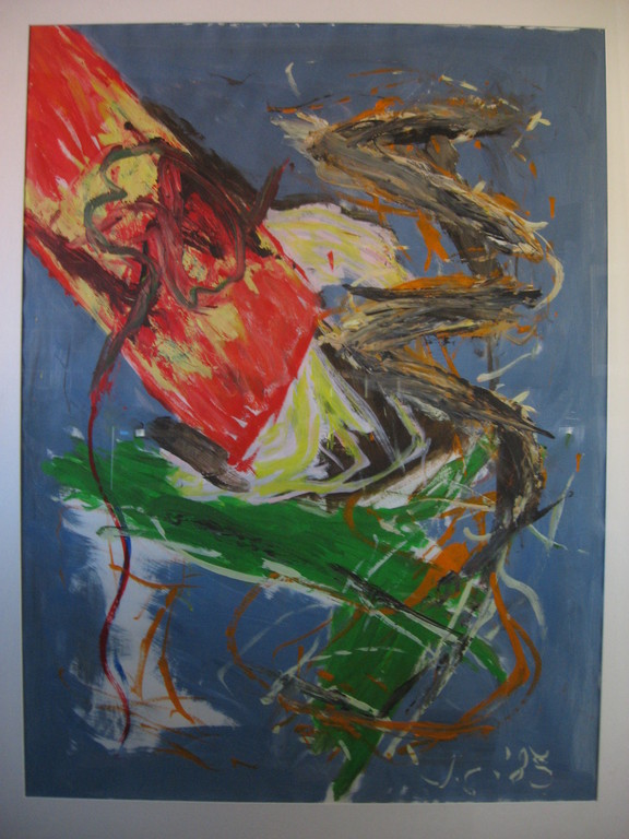 Jan Commandeur: Olie/Acryl op papier, Geen Titel - 1985 kopen? Bied vanaf 369!