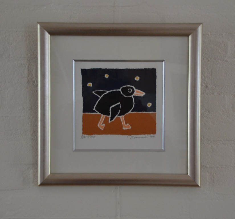 Hans Innemee, zeefdruk op papier 'Eend' verkocht voor € 50!