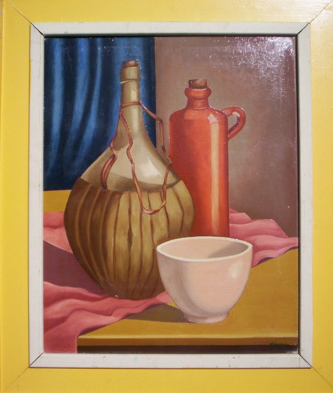 Piet Schoenmakers.1919-2009.Stilleven. verkocht voor € 125!