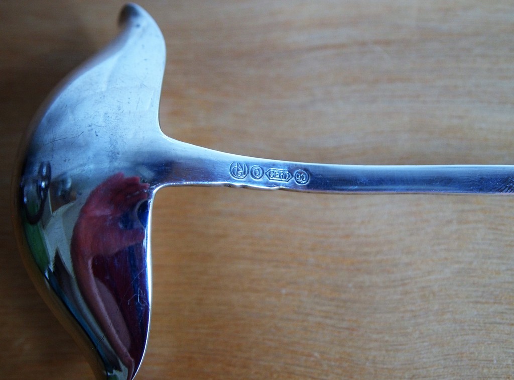 Georg Nilsson voor Gero - verzilverde juslepel in originele doos kopen? Bied vanaf 12!