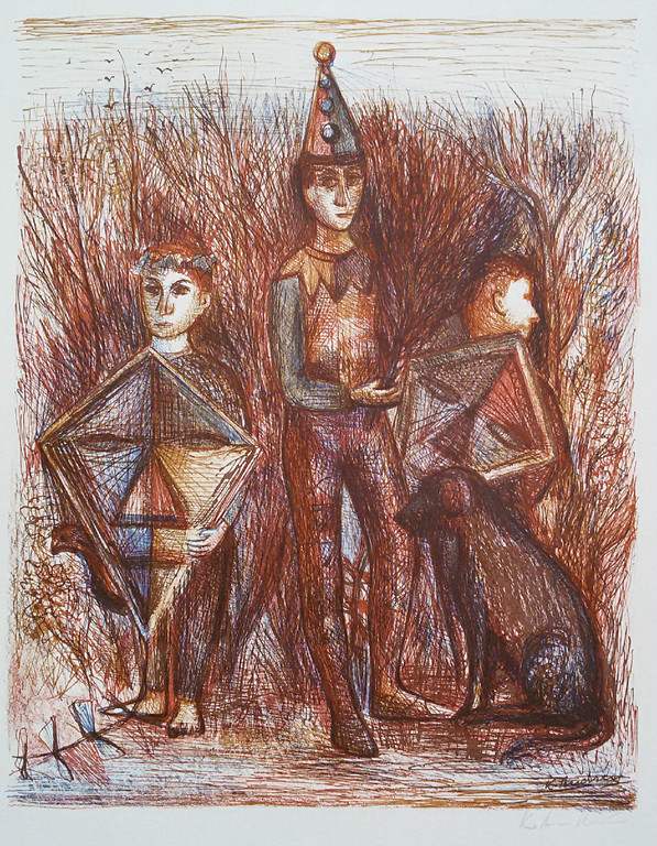 Kees Andrea - Complete serie schildersprenten, 4x handgesigneerde litho’s kopen? Bied vanaf 75!