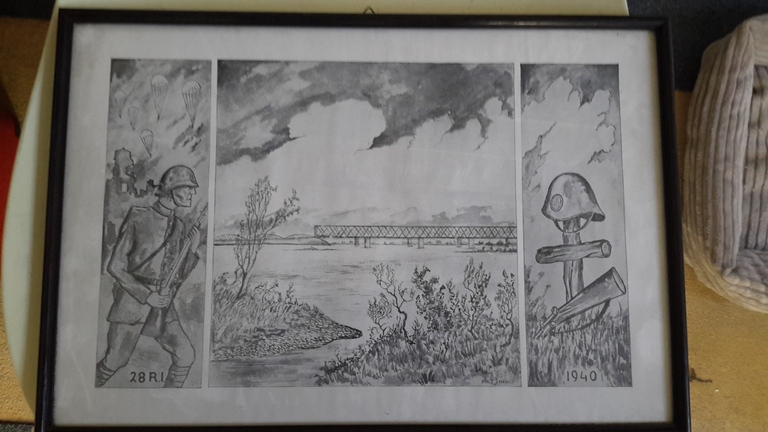 Piet Snel, tweede wereldoorlog Brug met soldaat, 28e regiment Infanterie 1940 kopen? Bied vanaf 30!