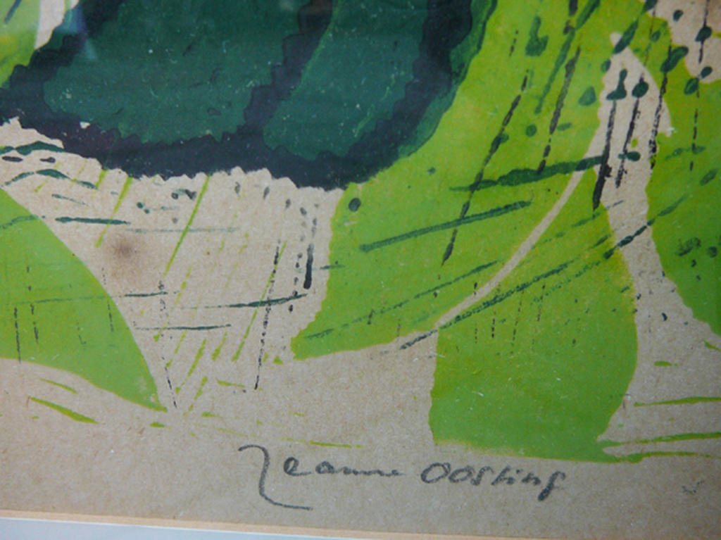 Jeanne Bieruma Oosting: 'Appeltak' -linoleumsnede- kopen? Bied vanaf 145!