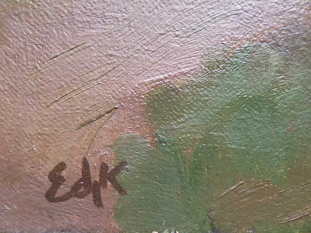 Edzard Koning - Bruggetje in polderlandschap, olieverf op doek kopen? Bied vanaf 240!