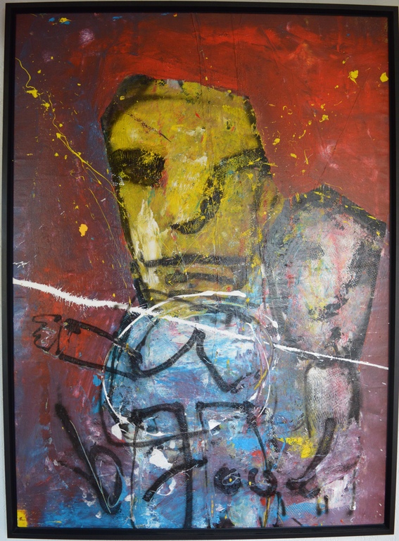 Herman Brood, gemengde techniek, Mama&Me kopen? Bied vanaf 3500!