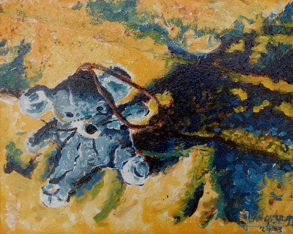 Jan Langendam, olieverf op doek: "Muis" (prisoner of war) kopen? Bied vanaf 35!