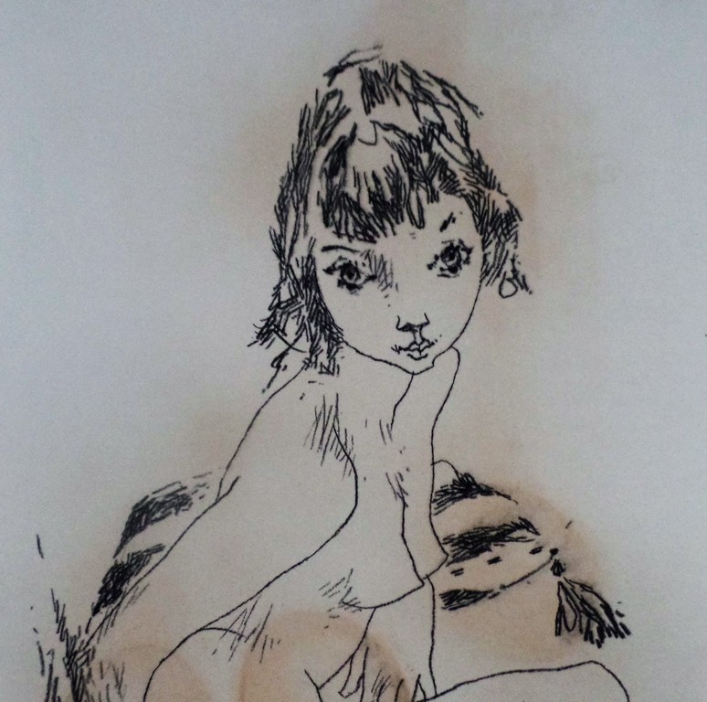 Harrie ( Hakkie ) van Rosmalen 1923-2001  -  Tekening  -  Naakte Jonge Vrouw kopen? Bied vanaf 10!