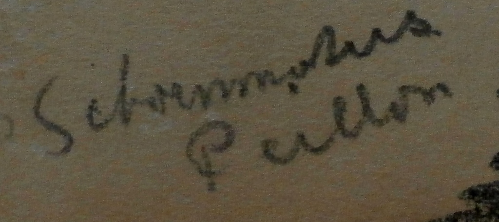 Piet Schoenmakers- , potloodtekening: Peillon (Frankrijk) kopen? Bied vanaf 50!