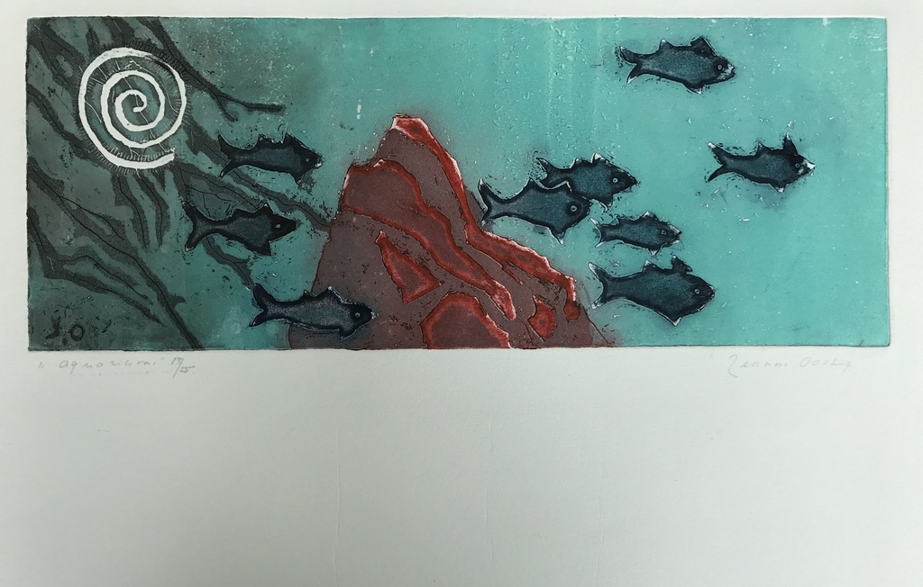 Jeanne Bieruma Oosting - Aquarium - Kleurenets verkocht voor € 105!