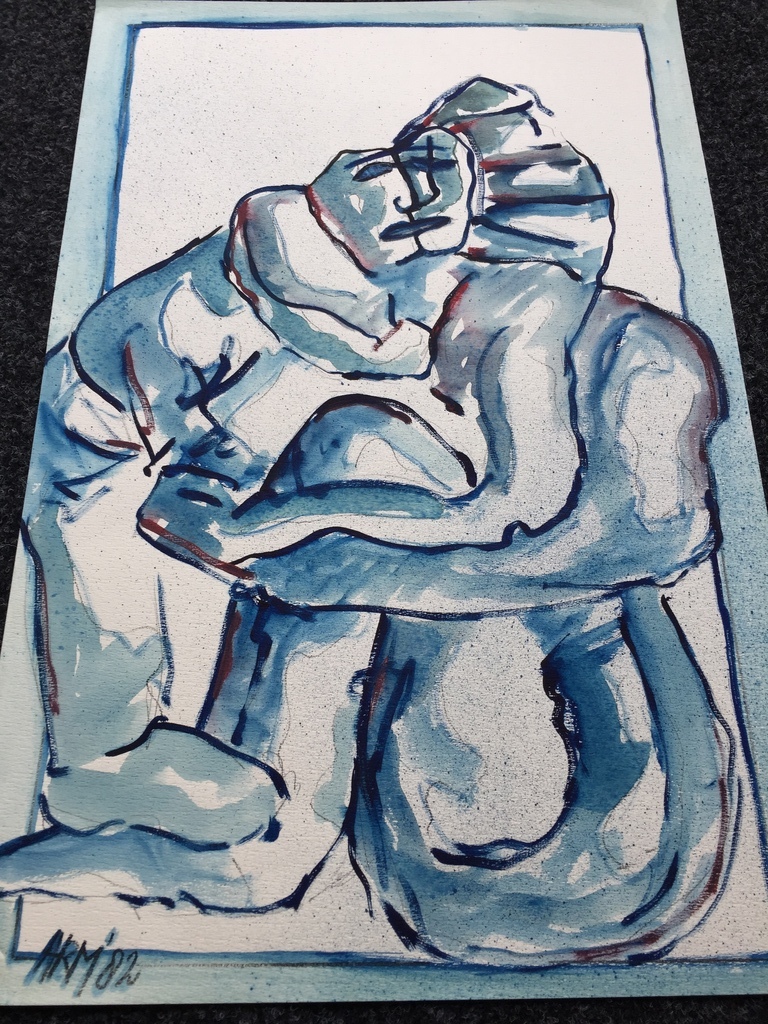 AD ARMA origineel werk op papier 1982 gesigneerd kopen? Bied vanaf 75!