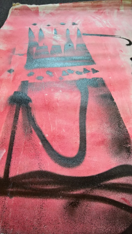 Herman Brood Queenshead schilderij ROZE tegen lagere eindejaarsprijs!  kopen? Bied vanaf 589!