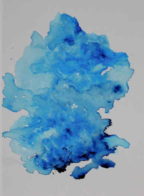 ARMANDO..-Compostie in blauw - Glicee op katoenpapier.2015. Gesigneerd. Opl. 25 kopen? Bied vanaf 100!