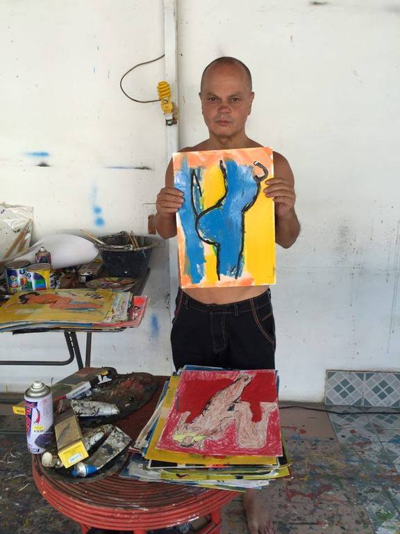 Peter Klashorst - The famous African butt - origineel op papier - gesigneerd kopen? Bied vanaf 1!