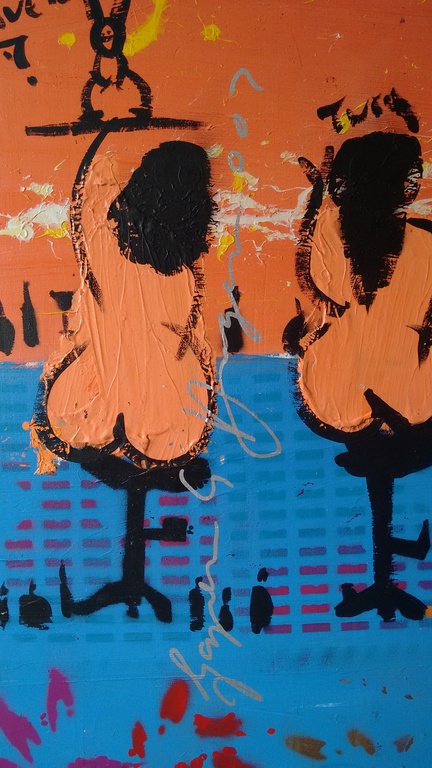 Espen Greger Hagen schilderij, bar ladies, 120 x 70 cm kopen? Bied vanaf 190!