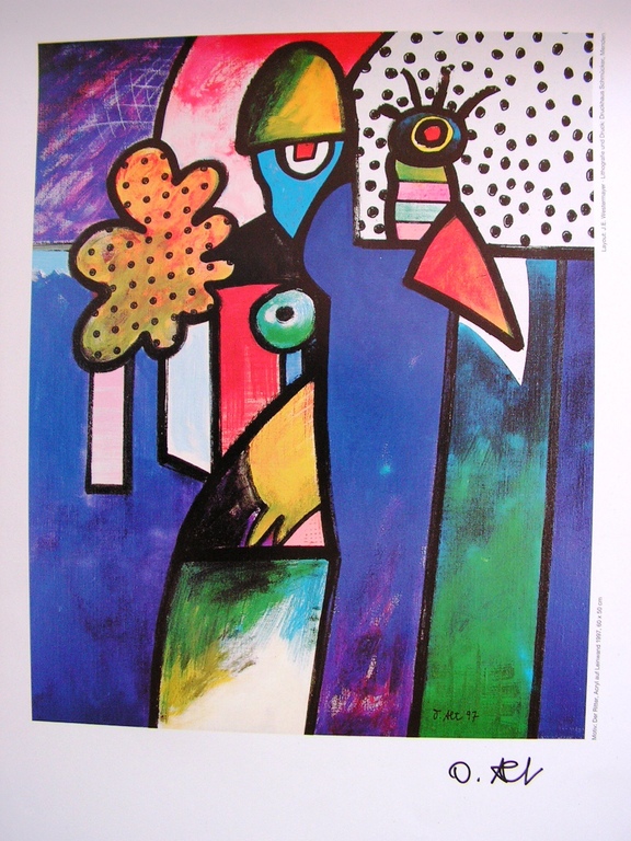 Otmar Alt - lithografie - der Ritter - 1997 - gesigneerd kopen? Bied vanaf 1!