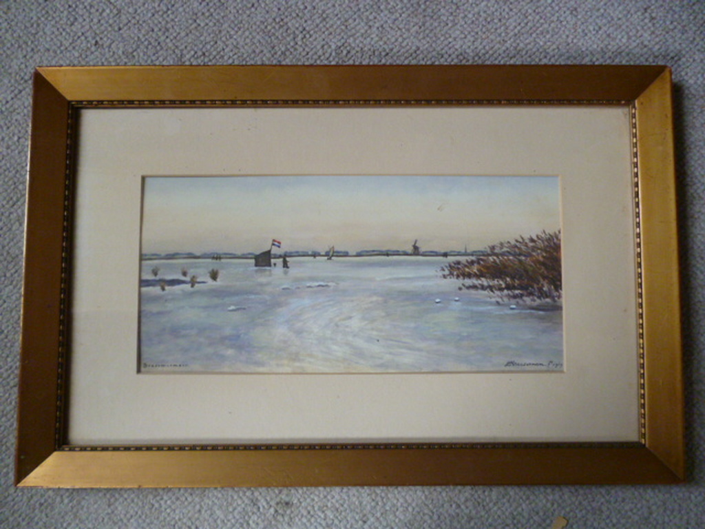 Adriaan Kruseman - aquarel - Brasemermeer kopen? Bied vanaf 95!